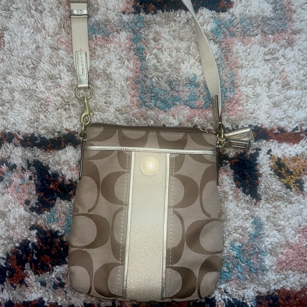 Signature coach crossbody bag